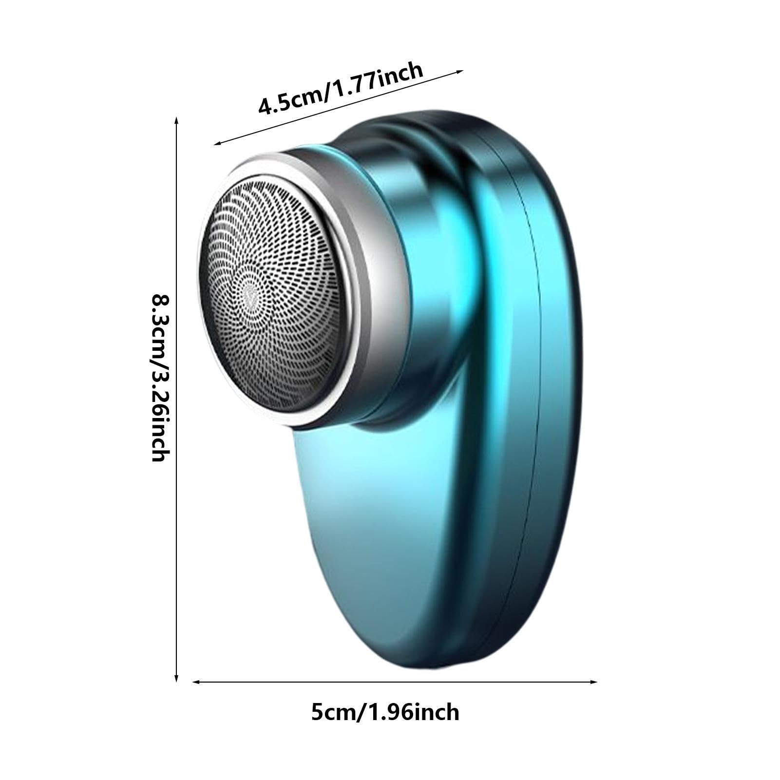 Portable Electric Shaver for Men - Rechargeable Wet/Dry Shaver with LED Digital Display, Pocket Size Travel Shaver for Precision Shaving & Trimming (Blue) - Perfect for Home, Travel, Gym & Daily Grooming