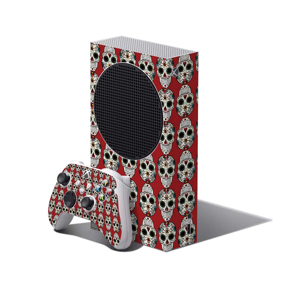 MightySkins Xbox Series S Skin Wrap - Sugar Skull Design | Protective & Durable Vinyl Decal Cover | Easy to Apply & Remove | Made in USA | Perfect for Gaming Setup & Personalization
