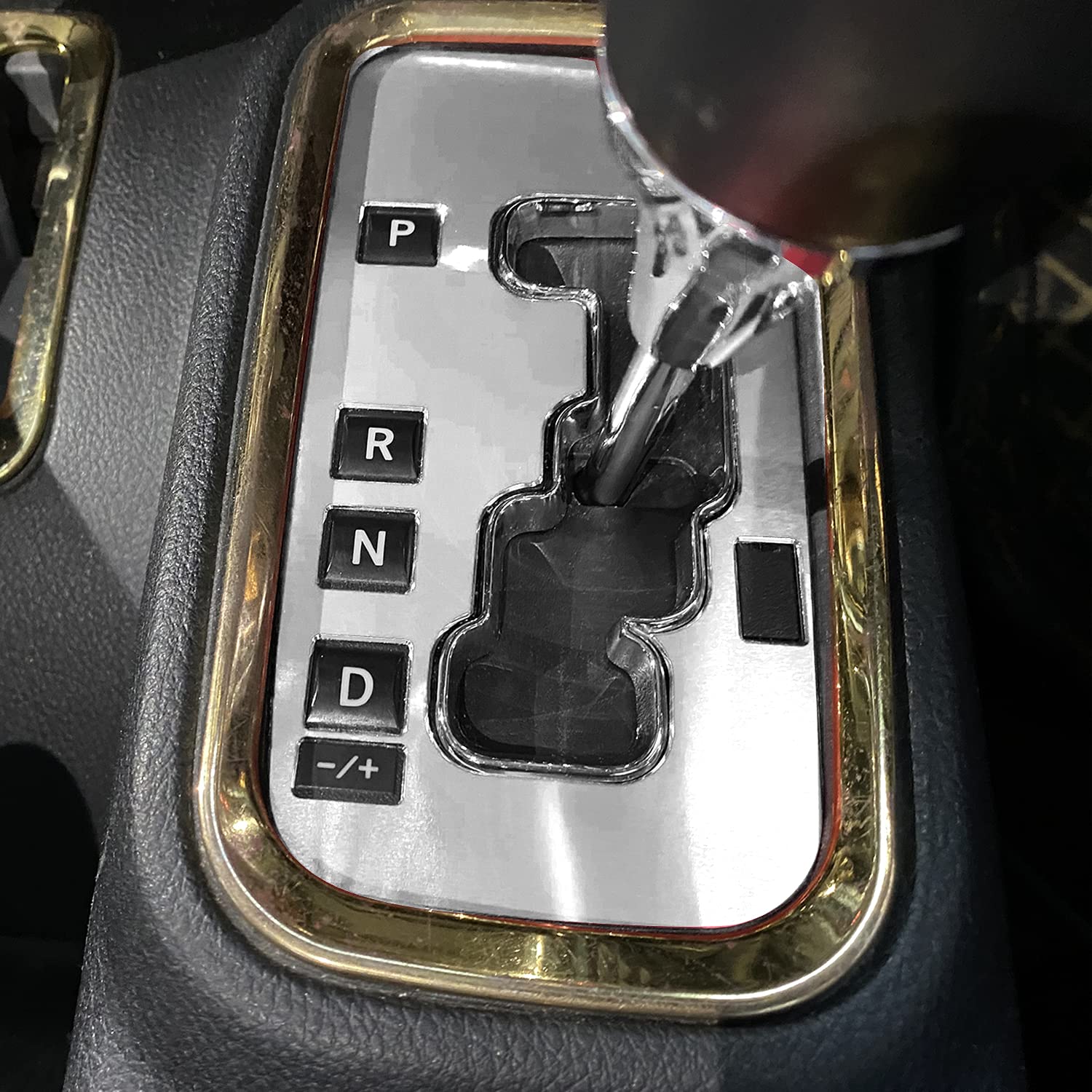 Jeep Wrangler Gear Shift Box Frame Cover Trim Sticker - Aluminum Inner Accessories Protection Compatible with 2012-2018 Models (Silver) | Interior Upgrade & Off-Road Protection