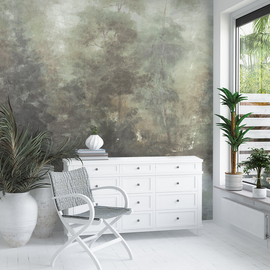Painted Forest Peel and Stick Wall Mural - Self-Adhesive Nature Wallpaper for Home Decor | Perfect for Living Room, Bedroom & Nursery