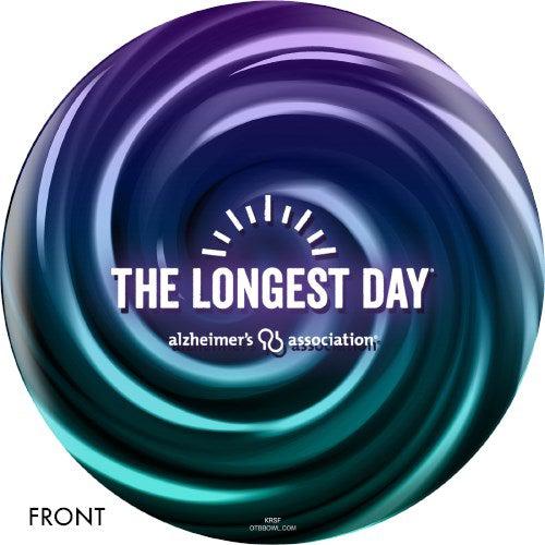 OnTheBallBowling Alzheimer's Association The Longest Day Bowling Ball - Perfect for Charity Events, Fundraisers & Bowling Tournaments