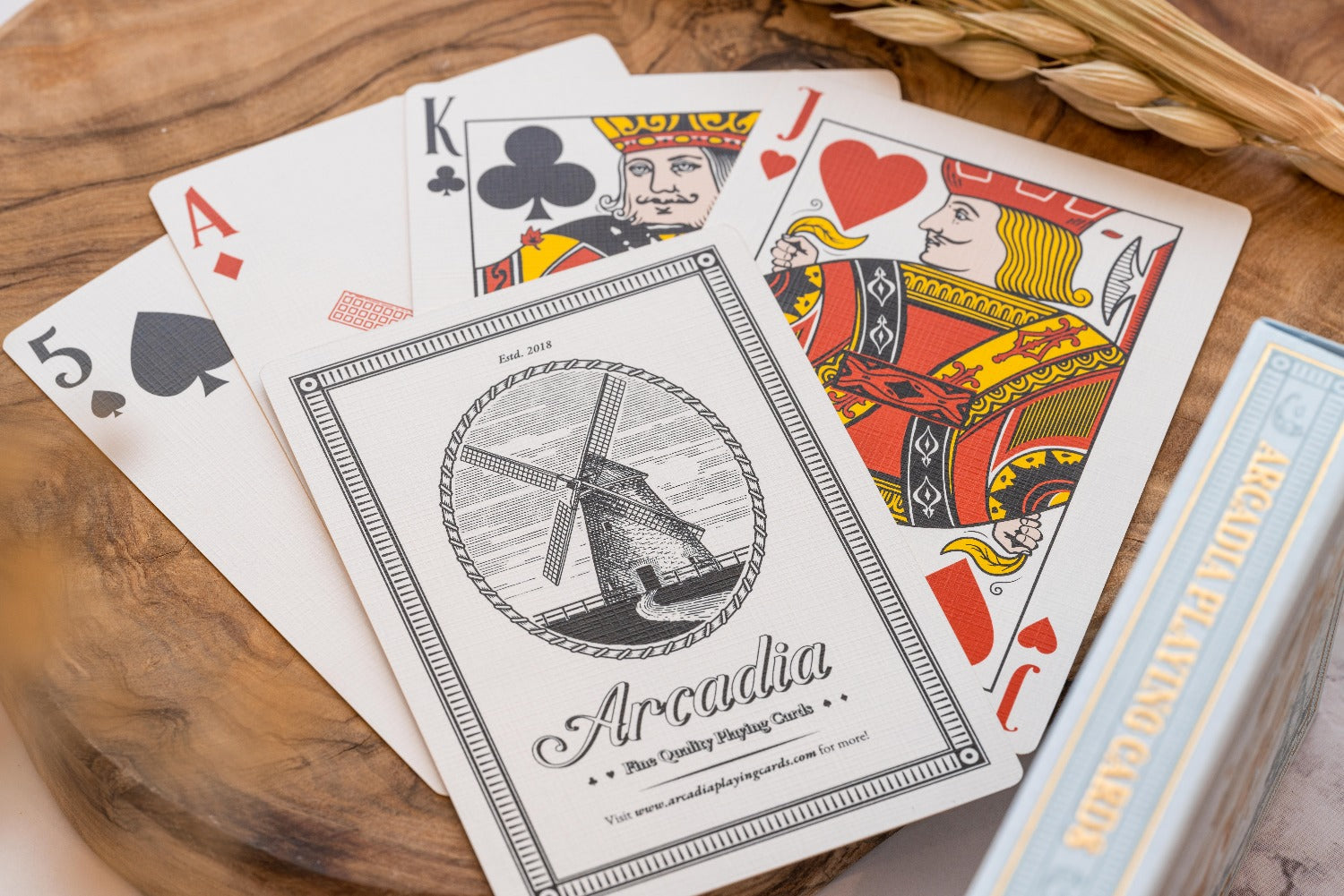 Premium Windmill Back Azure Blue Playing Cards - Classic Casino Style for Poker, Magic Tricks & Card Games - Perfect for Game Nights & Professional Performances
