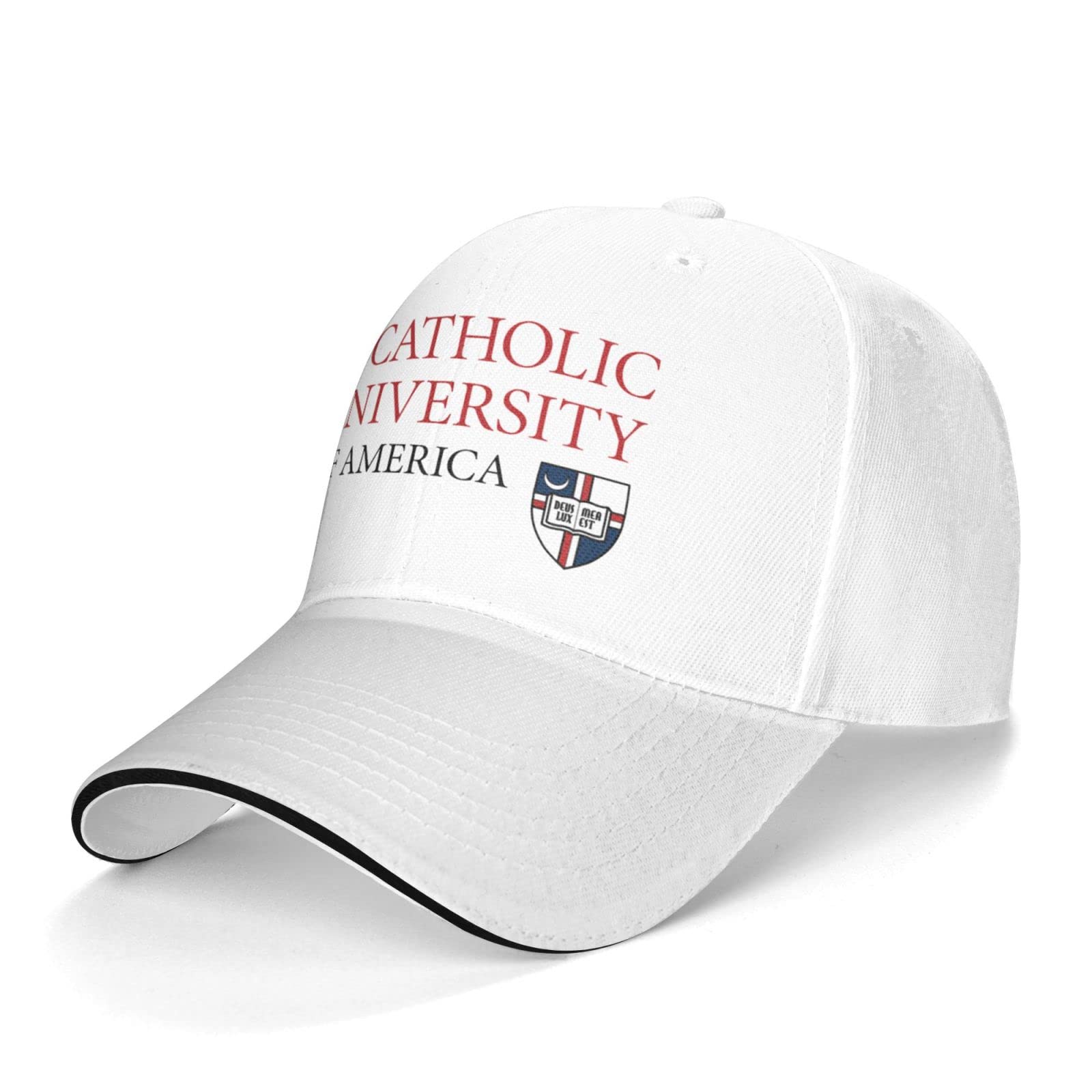 The Catholic University of America Unisex Baseball Cap - Adjustable Dad Hat & Classic Sandwich Cap in White | Perfect for Campus Spirit, Alumni Events & Casual Everyday Wear