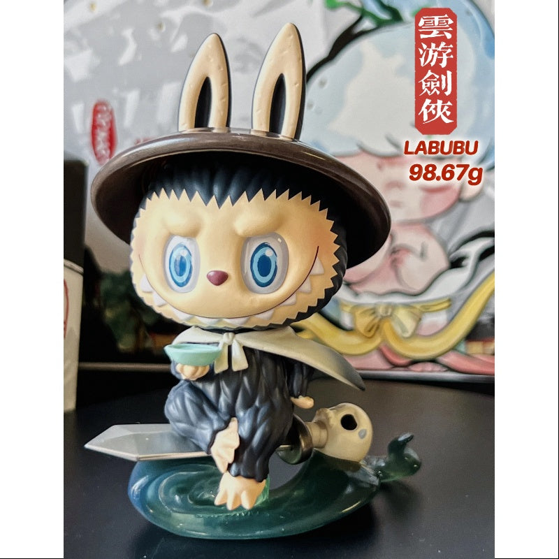 Labubu Matchless Pop Mart 14th Anniversary Series Wandering Swordsman Collectible Figure - Limited Edition Anime Art Toy for Display, Gifts & Pop Culture Enthusiasts