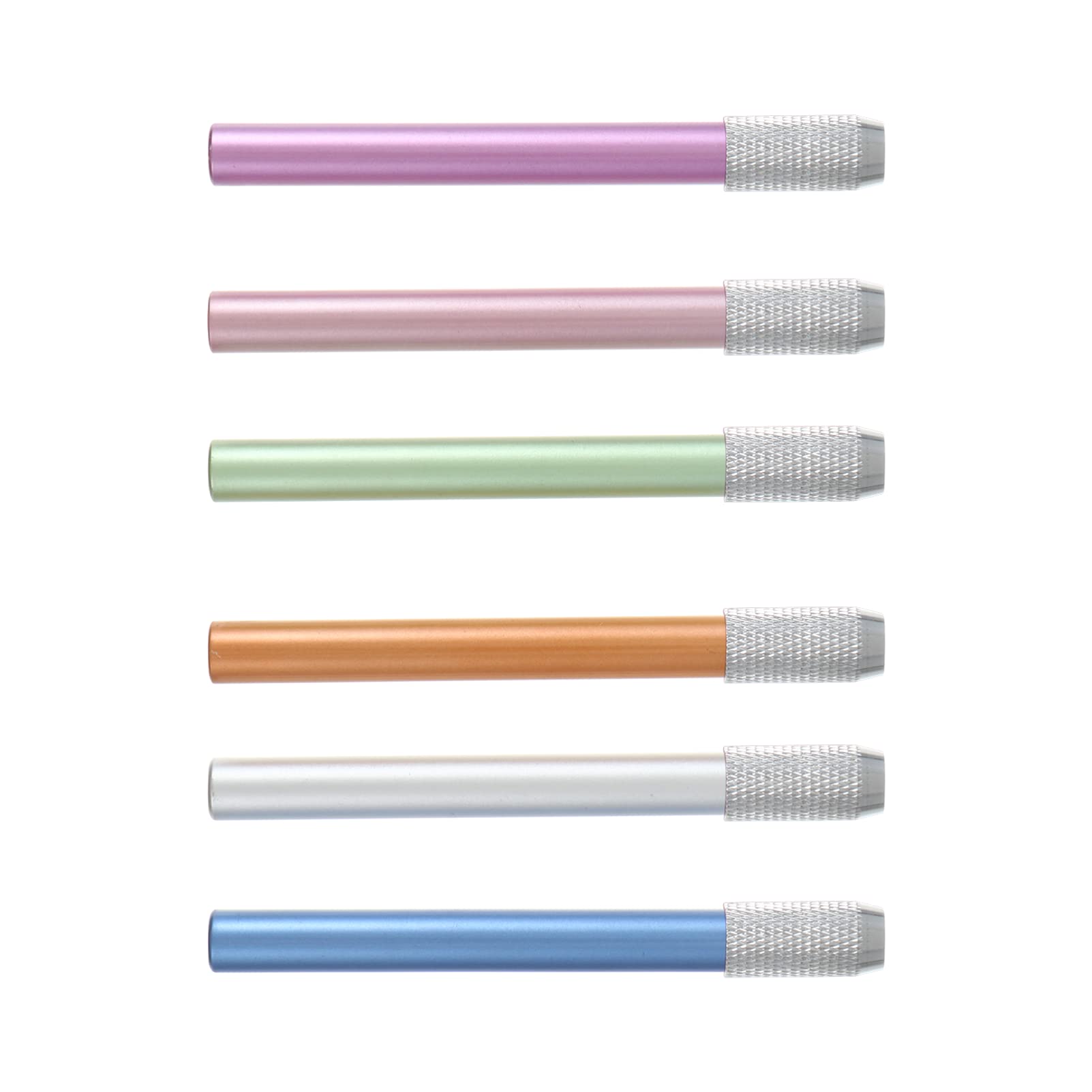 6-Piece Metal Brush Extender Set for Office Books - Perfect for Organizing, Filing, and Document Storage