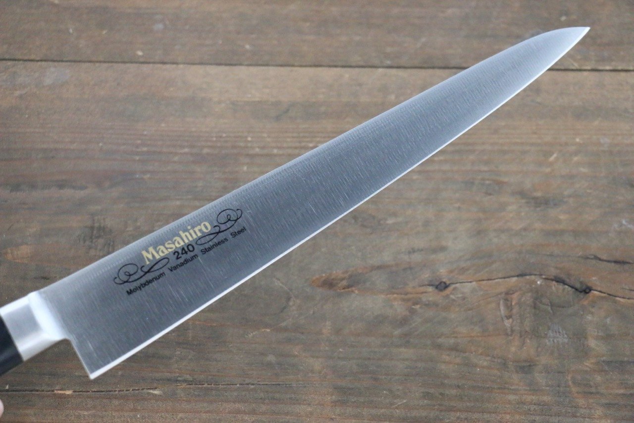 Masahiro Molybdenum Sujihiki Slicing Knife - Premium Japanese Chef Knife for Sushi, Sashimi & Meat - Perfect for Professional Chefs & Home Cooking