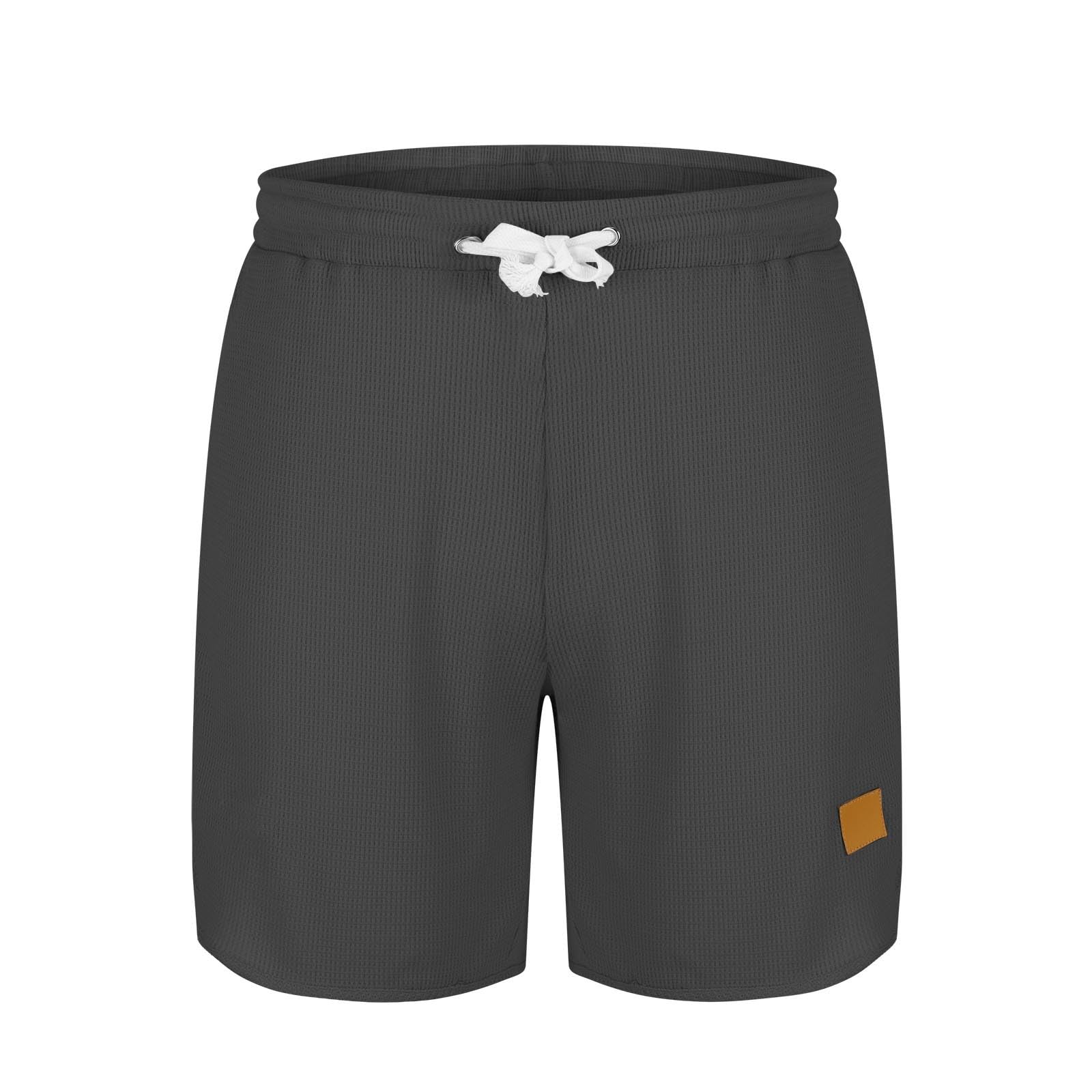 Men's Waffle Knit Athletic Shorts with Drawstring & Pockets - Breathable Summer Running Shorts, Gym Workout Shorts, Casual Lounge Shorts for Sports & Outdoor Activities