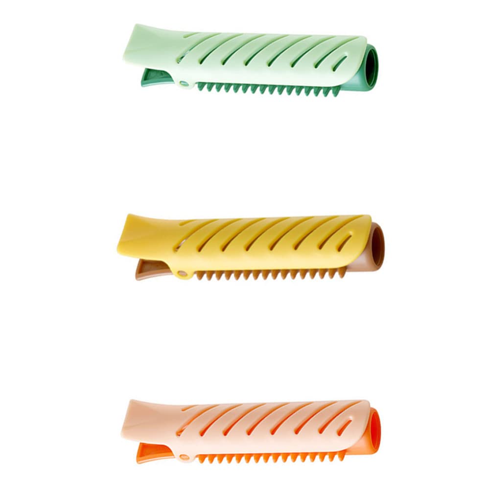 Lurrose 3-Pack Volumizing Hair Root Clips - Self-Grip Hair Rollers for Bangs & Fluffy Curls - Styling Roller Clips for Women (Great Gift Idea) - Perfect for Home Styling, Salons & Travel