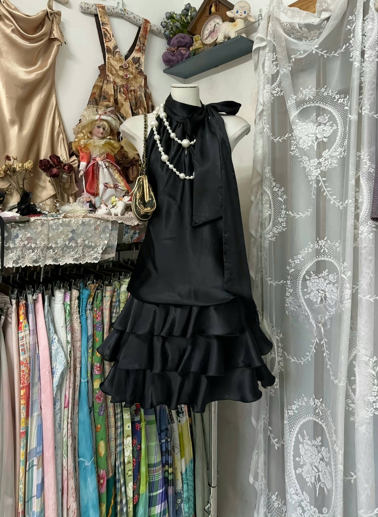 Elegant A-Line Layered Black Homecoming Dress - Satin Short Prom Dress J6695 for Formal Dances, Parties & Special Occasions