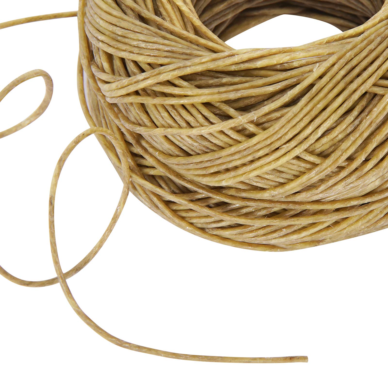 **CHEFBEE 200 FT Organic Hemp Wick - Natural Beeswax Coated for Slow Burning, No Drip - Perfect for DIY Candle Making, Hemp Wick Lighters & Aromatherapy (1.1mm Standard Size)**