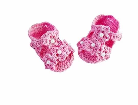 Handmade Crochet Baby Sandals for Newborns 0-3 Months - Soft Cotton Infant Flip Flops - Perfect for Summer Outfits, Photo Shoots & Special Occasions