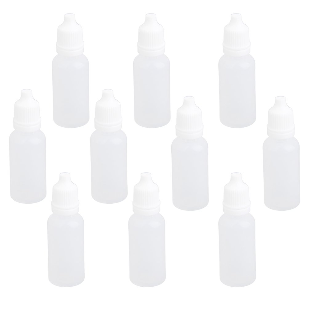 10Pcs 15ml Empty Plastic Squeeze Dropper Bottles for Essential Oils, Eye Drops, DIY Liquids - Leak Proof Travel Containers for Lab, Home & Cosmetic Use