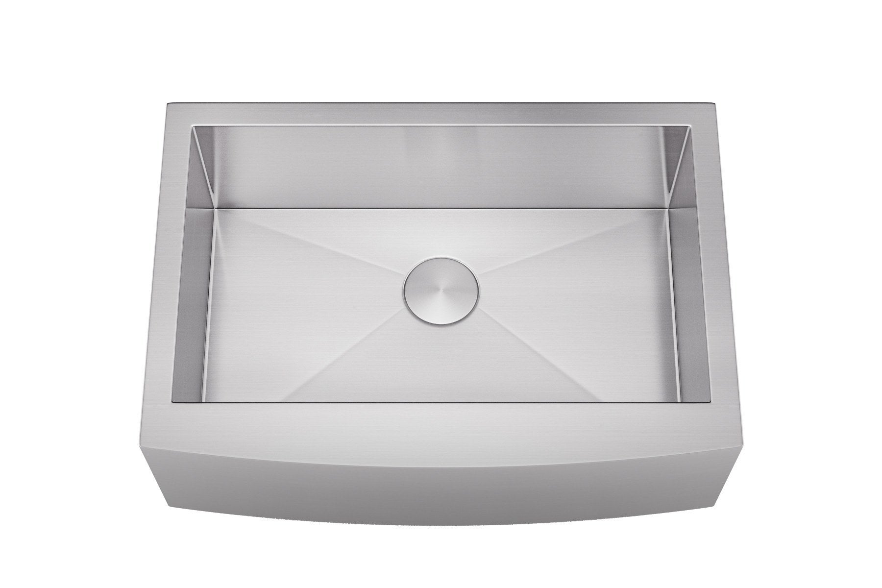 Allora USA KH 3021F 30 x 21 Inch Farmhouse Single Bowl Stainless Steel Kitchen Sink - Perfect for Modern Farmhouse, Rustic, and Contemporary Kitchen Designs