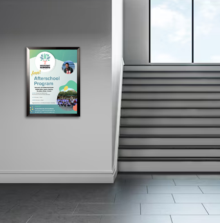24x32 Poster Frame - SwingFrame Carbon Steel Display for Art, Photos & Posters - Perfect for Home, Office & Gallery Decor