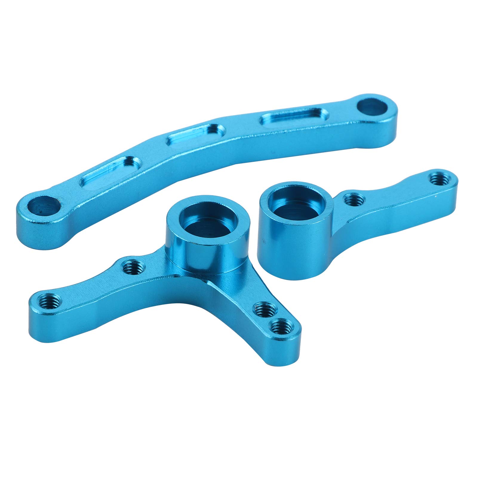 VGEBY 1:10 Scale Aluminum Alloy RC Car Steering Assembly - Complete Servo Saver Kit with Easy Installation for REDCAT XTE 1/10 RC Toy Cars | Perfect for Off-Road Racing & DIY RC Model Upgrades (Blue)
