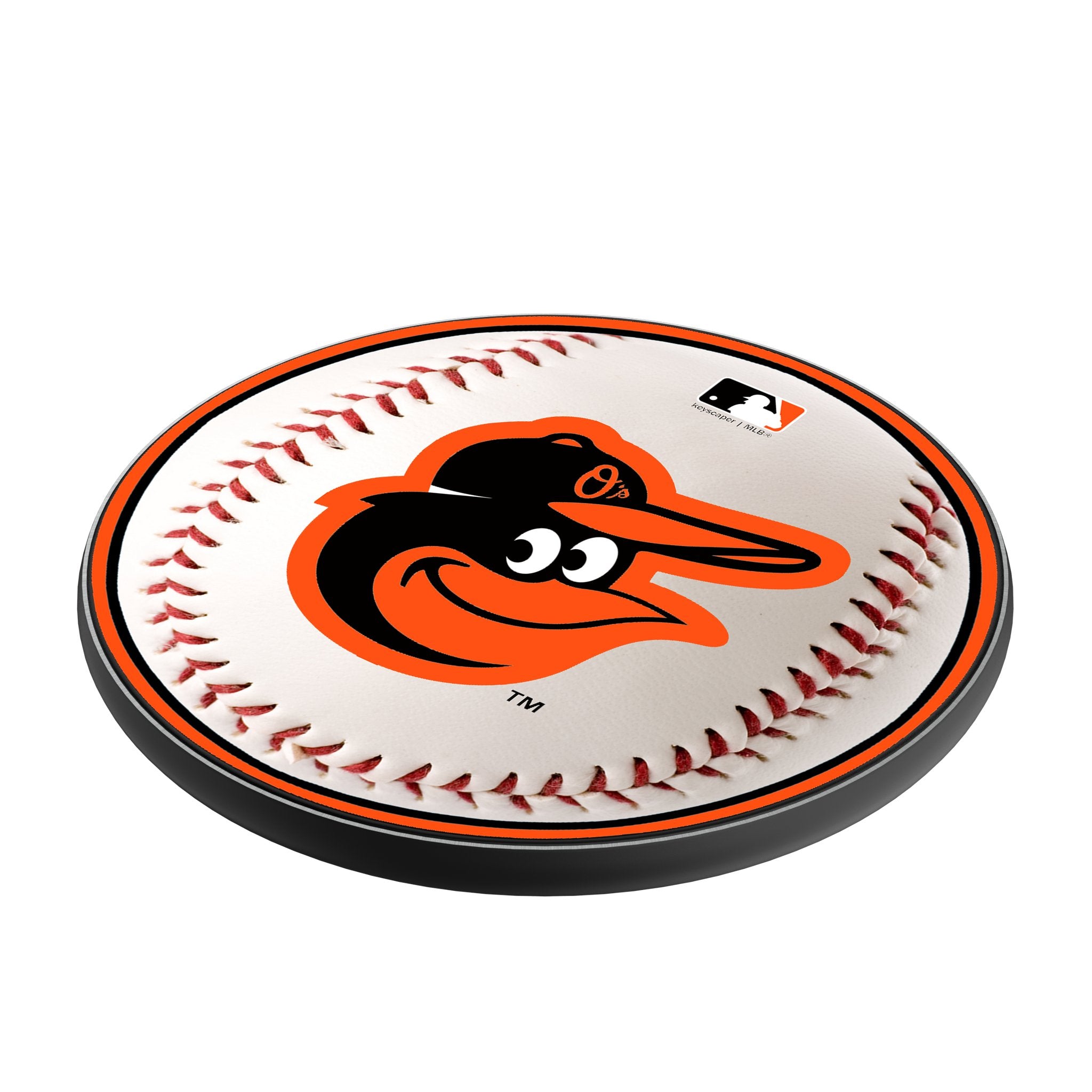 Baltimore Orioles Baseball 15W Fast Wireless Charger - Qi Certified Phone Charging Pad for iPhone, Samsung - Perfect for Home, Office & Game Day
