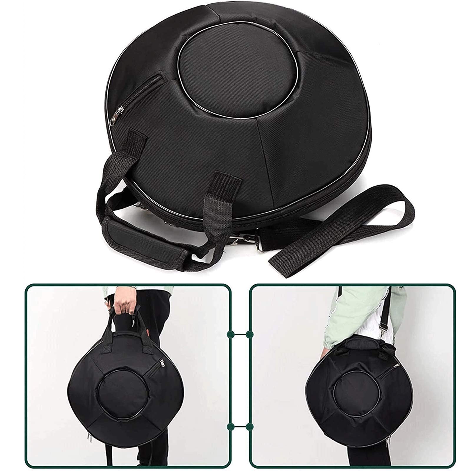 11 Notes 12 Inches Steel Tongue Drum - C Key Handpan Percussion Instrument for Meditation, Yoga & Music Therapy | Includes Drumsticks, Travel Bag & Bracket | Perfect for Beginners, Therapists & Travel Musicians
