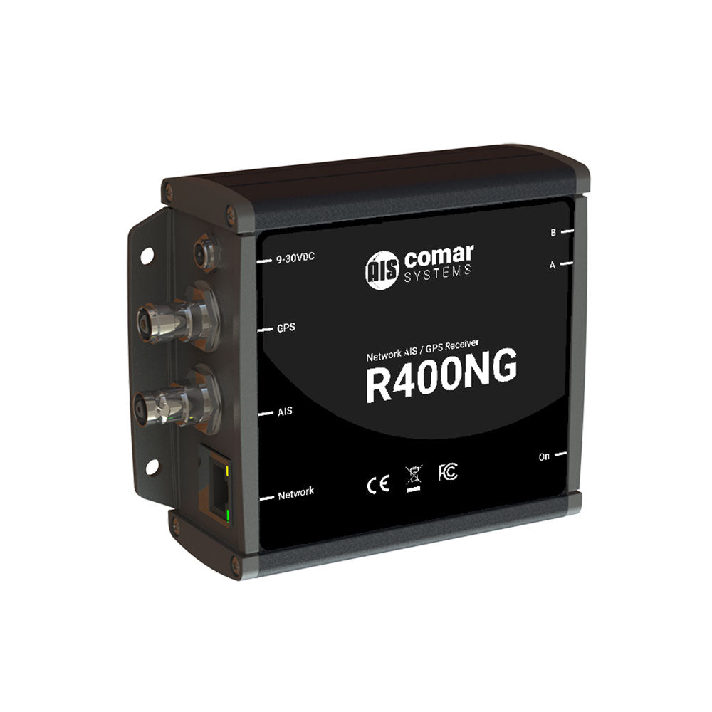 Comar R400NG Professional Marine AIS Receiver with Ethernet & GPS - Real-Time Vessel Tracking for Boating Safety & Navigation