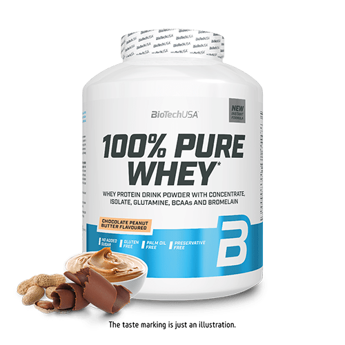 BioTechUSA 100% Pure Whey Protein Powder - 5lb (2.27kg) Vanilla Flavor for Muscle Recovery & Growth - Post-Workout Shake for Gym & Fitness Enthusiasts