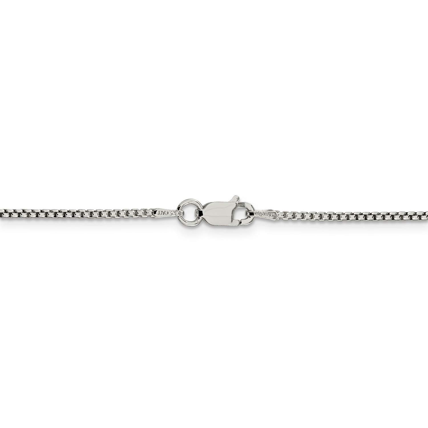 .925 Sterling Silver Round Box Chain Necklace for Women - Dainty & Elegant Jewelry Gift for Her - Perfect for Everyday Wear, Layering & Special Occasions