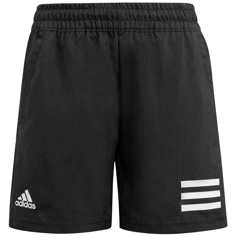 Adidas Boys Club 3 Stripe Athletic Shorts - Black | Comfortable Sports Shorts for Kids | Perfect for Running, Gym & Casual Wear