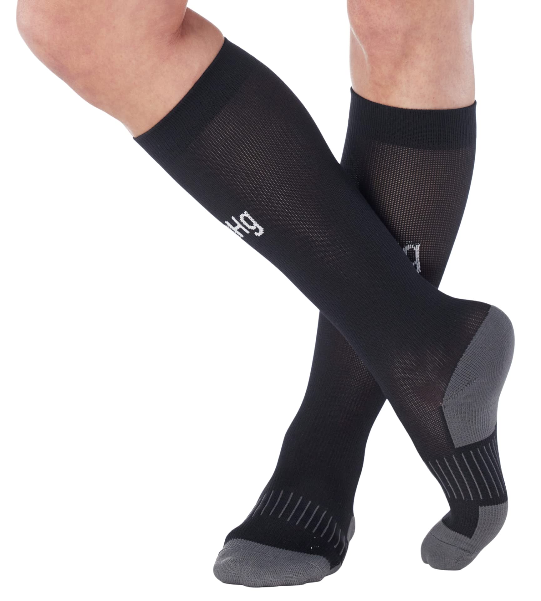 Best 20-30 mmHg Compression Knee High Socks for Women & Men - Medical Grade Support for Circulation, Running & Travel - Made in USA
