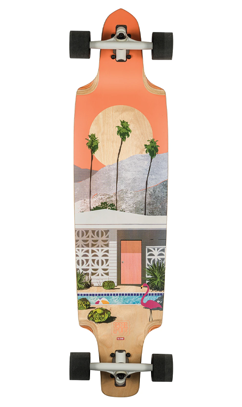 Globe Spearpoint Motel 40-Inch Longboard Skateboard - Perfect for Cruising, Commuting & Downhill Riding