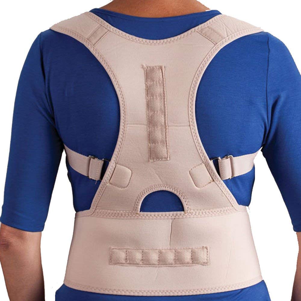 Best Magnetic Posture Corrector for Men & Women - Adjustable Back Brace Support for Pain Relief & Spine Alignment - Perfect for Office Work, Driving & Daily Activities