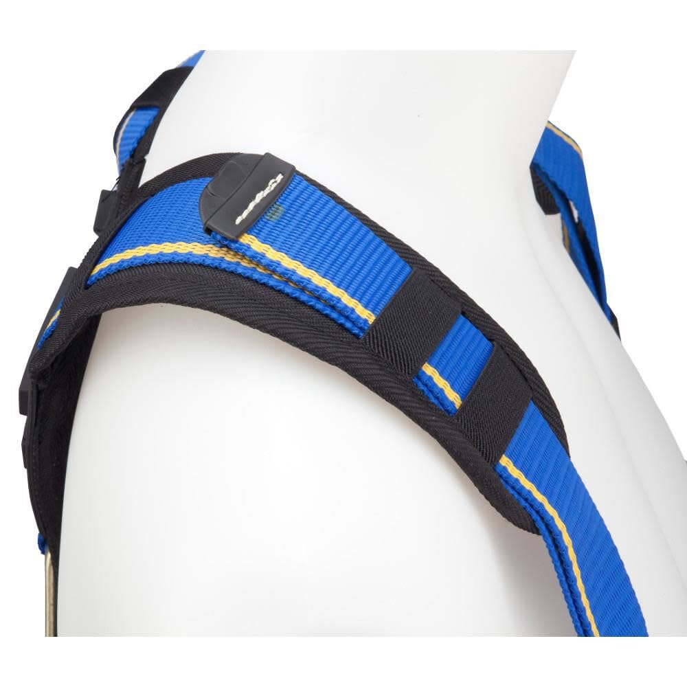 Werner Blue Armor Construction Harness with 3 D-Rings - XL Size for Fall Protection & Roofing Work | OSHA Compliant Safety Gear