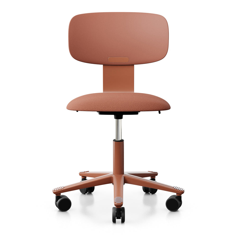 HÅG Tion 2140 Office Chair - Ergonomic Mesh Back Support, Adjustable Height, Swivel Base - Blush Rose Pink for Home & Office Workspace