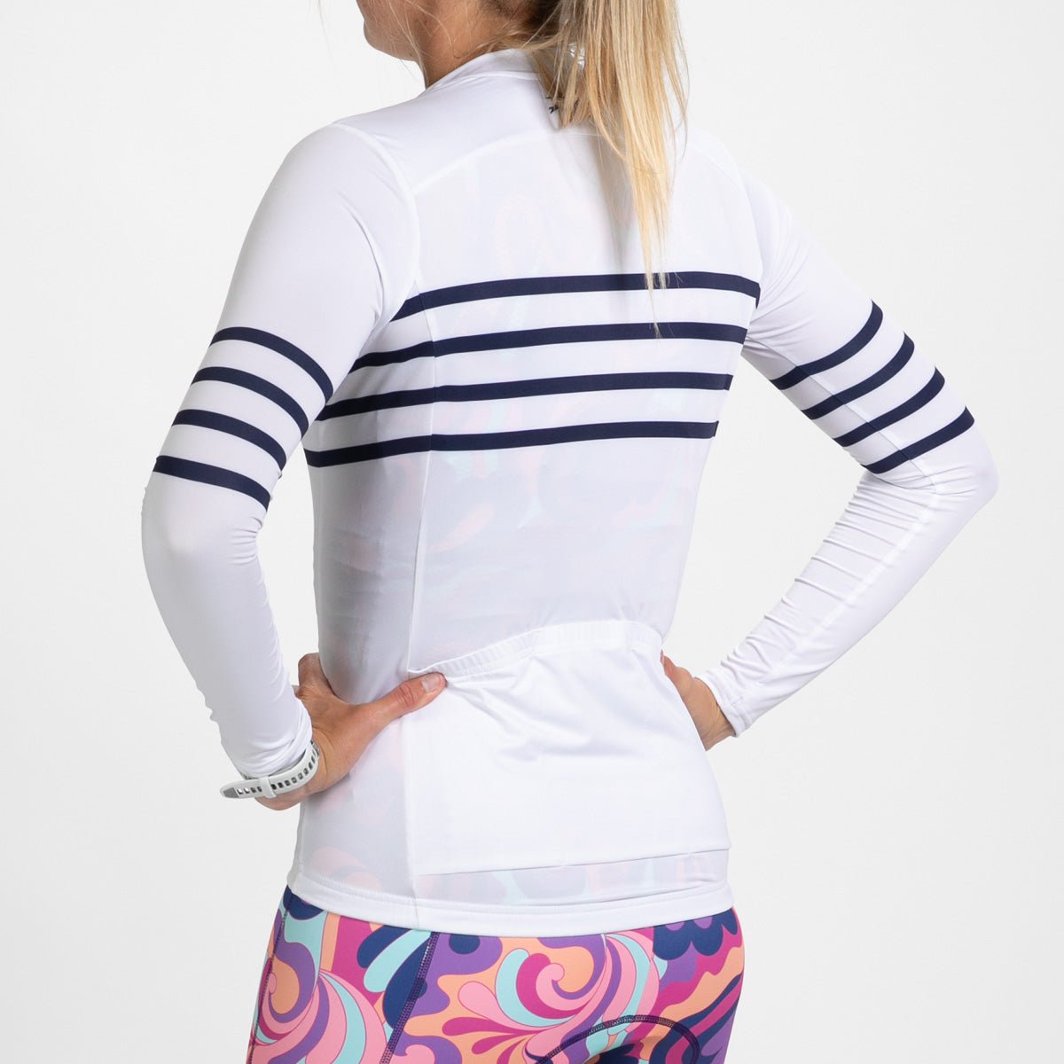 Women's Limited Edition Cycling Sun Protection Long Sleeve Jersey - Allez Stripes Design for Road Biking & Outdoor Sports
