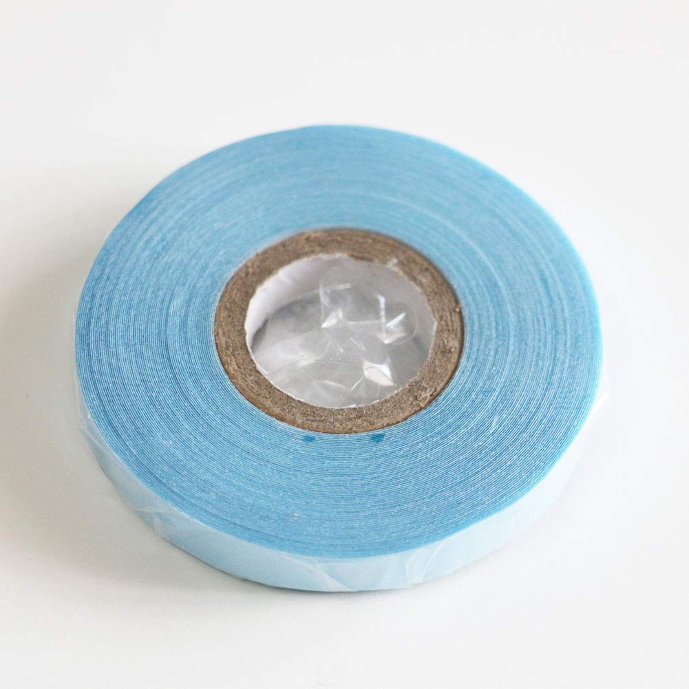 12 Yards Lace Front Wig Support Tape - Waterproof 10mm Wide Blue Liner Double Sided Super Strong Adhesive Wig Tape for Human Hair Wigs, Extensions, Toupees & Beards - Secure Hold for Daily Wear, Cosplay & Special Events