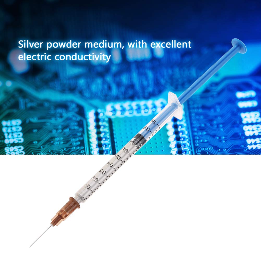 High-Conductivity Silver Paste for Electronics Repair - Industrial Grade Silver Conductive Adhesive & Wire Glue - Perfect for PCB Fixes, Circuit Board Repairs, and DIY Electronic Projects