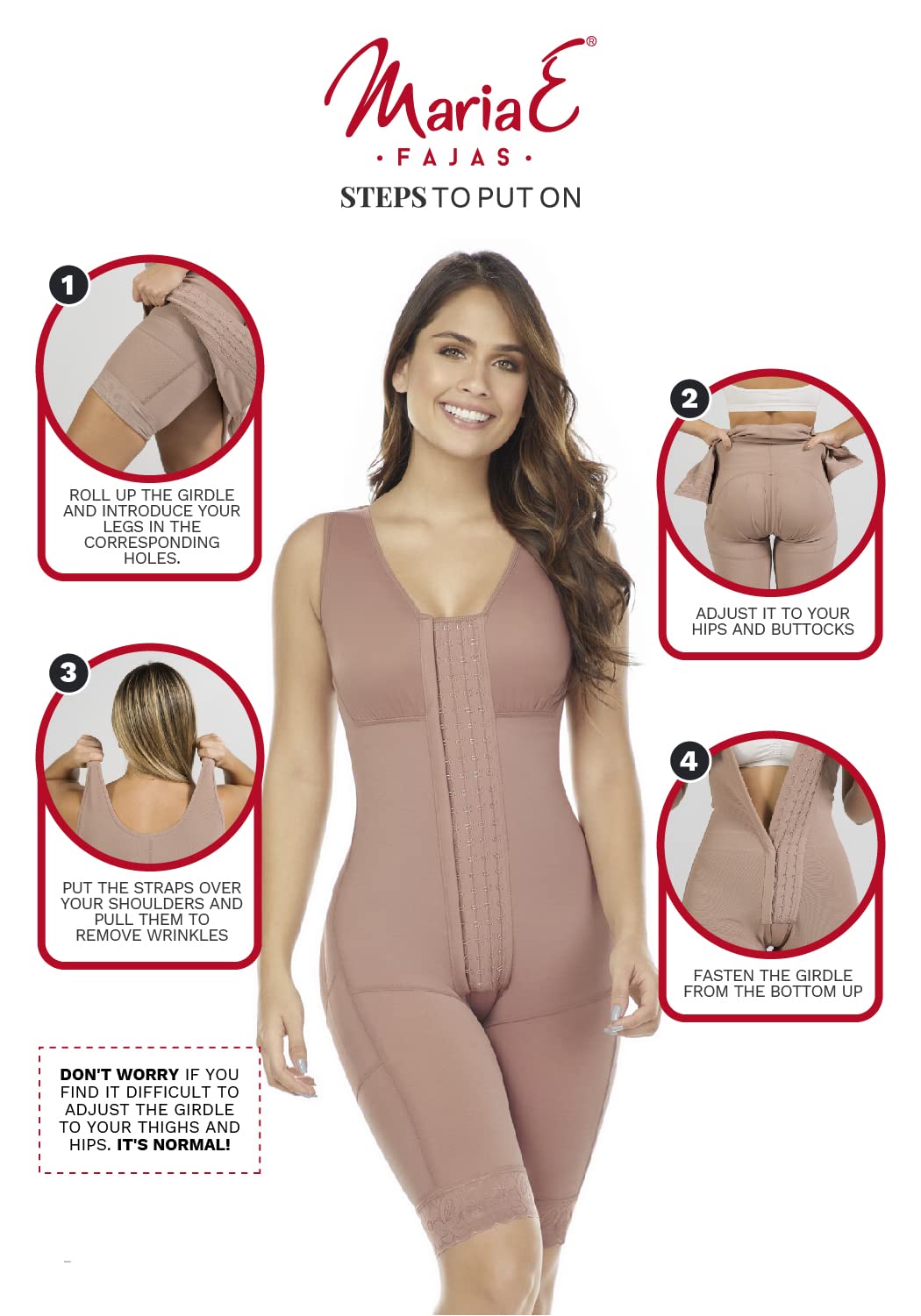 MARIAE Women's Full Body Shaper Tummy Control Shapewear Girdle | Post Surgery Compression Garment | Slimming Waist Trainer for Everyday Wear & Special Occasions