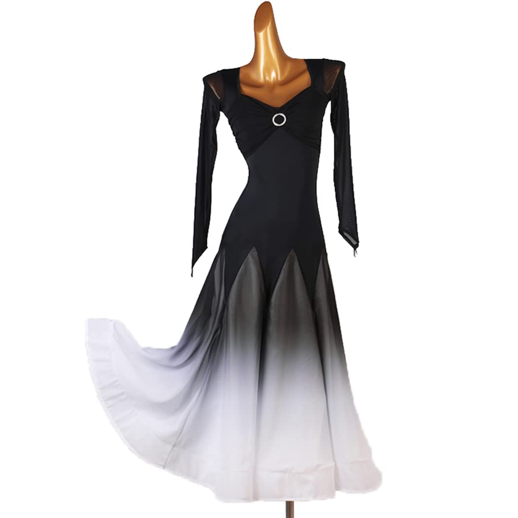 Elegant Ballroom Dance Dresses for Women - Flamenco, Waltz & Tango Performance Costume | Professional Latin Practice Dress for Banquet & Competition