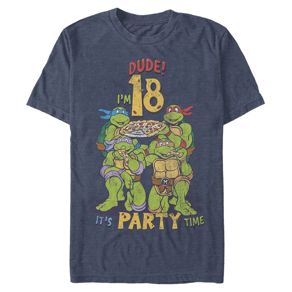 Nickelodeon Men's Big & Tall Ninja Birthday 18th T-Shirt - Cool Graphic Tee for Casual Wear, Parties & Gifts
