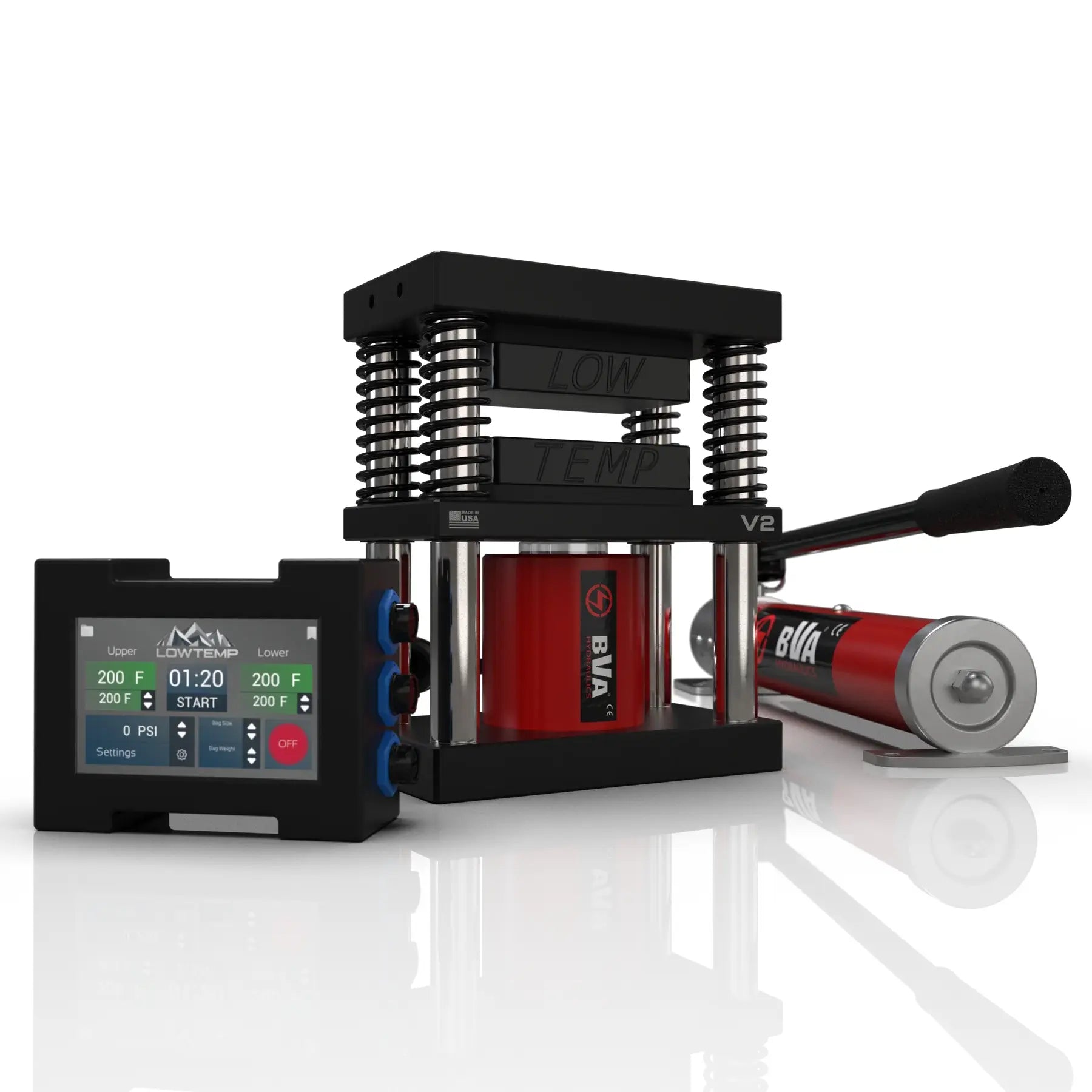 Lowtemp Industries V2 3x5 20 Ton Rosin Press Machine for Extracting Essential Oils - Perfect for Home DIY Rosin, CBD, and Cannabis Extraction