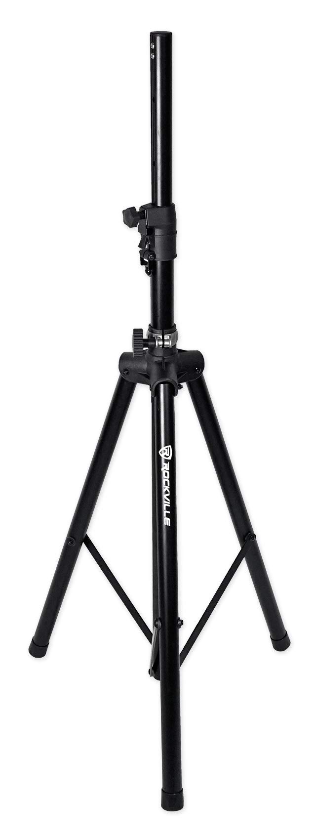 Rockville DJ PA Tripod Speaker Stands with Carrying Bags - Heavy Duty Hydraulic Air Lift RVSS4AB for Professional Audio & Events - Perfect for DJ Gigs, Live Performances, and Outdoor Sound Systems