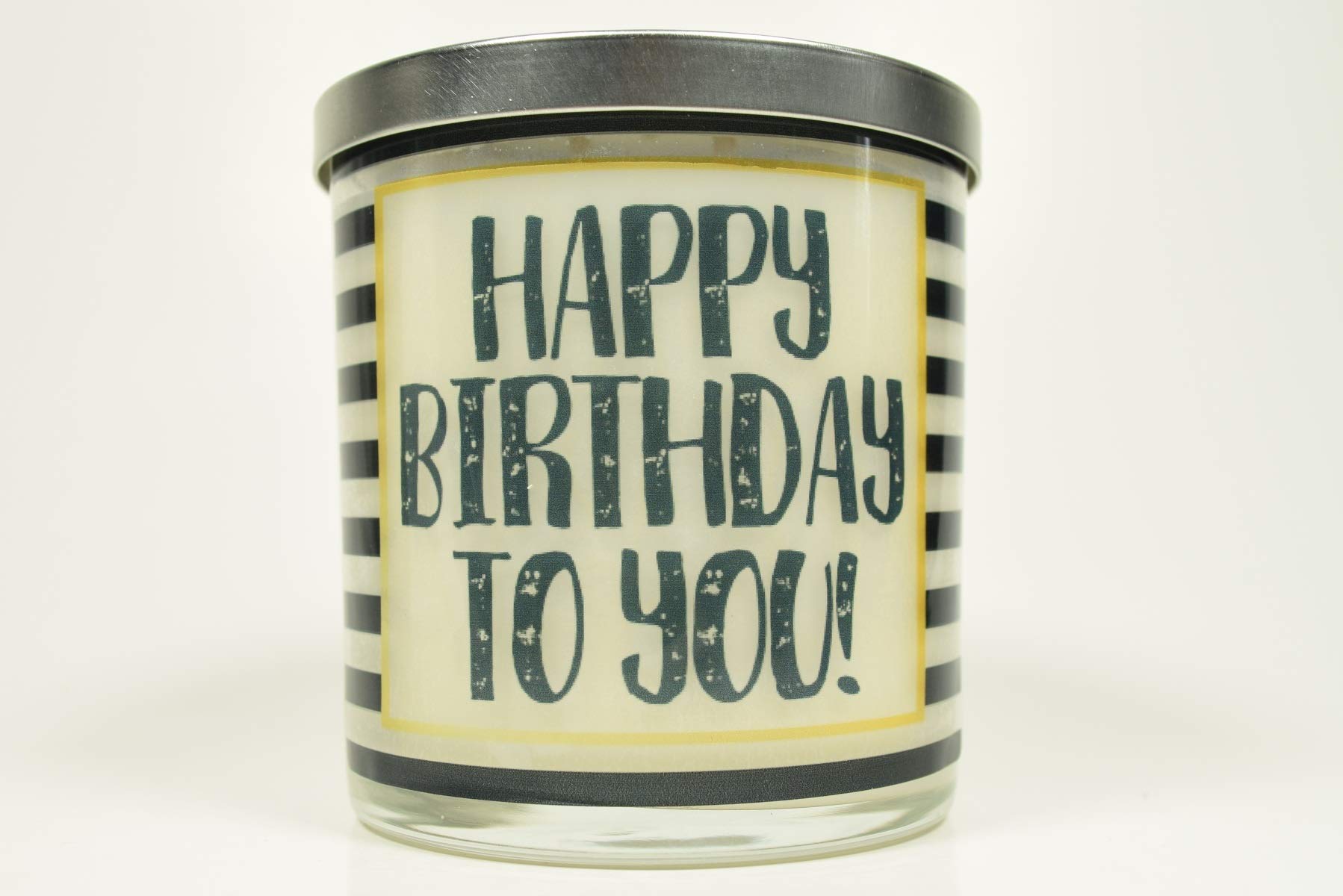 Happy Birthday Soy Candle - 12oz Natural Scented Candle in Glass Jar | Handmade Gift for Women | Perfect for Birthday Celebrations, Romantic Dinners & Home Decor