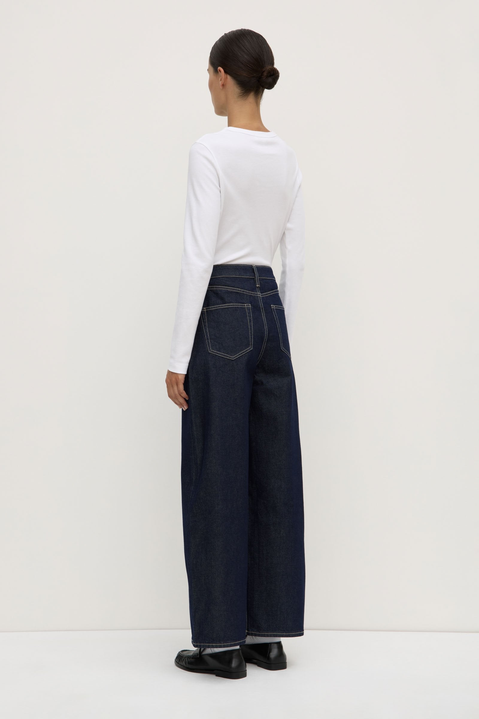 Best Wide Leg Jeans for Women - High Waist Rinse Denim Pants - Comfortable & Stylish for Casual Wear, Office, and Travel