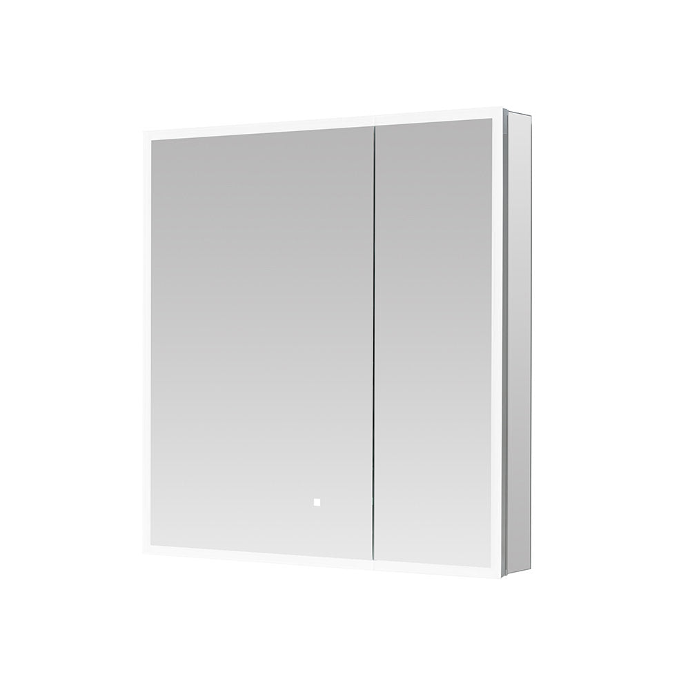 Aquadom Edge Royale 30x32 Inch LED Bathroom Medicine Cabinet - Modern Mirror with Lights for Vanity, Shaving & Makeup