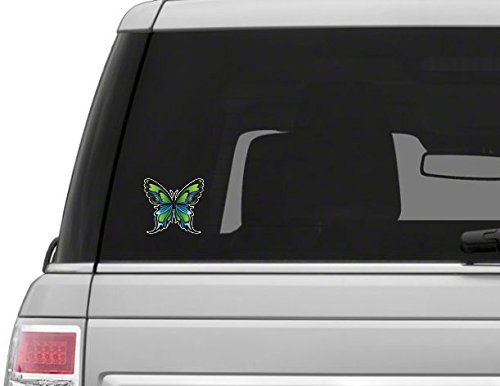 Beautiful Butterfly Greens & Blues Sticker/Decal - Waterproof Vinyl Decals for Laptops, Cars, Walls & DIY Crafts - Perfect for Home Decor, Scrapbooking & Gift Giving