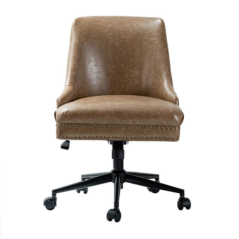 Juniper Vegan Leather Office Chair - Ergonomic Executive Desk Chair for Home & Office - Eco-Friendly PU Leather, Adjustable Height, Comfortable Seating for Long Hours