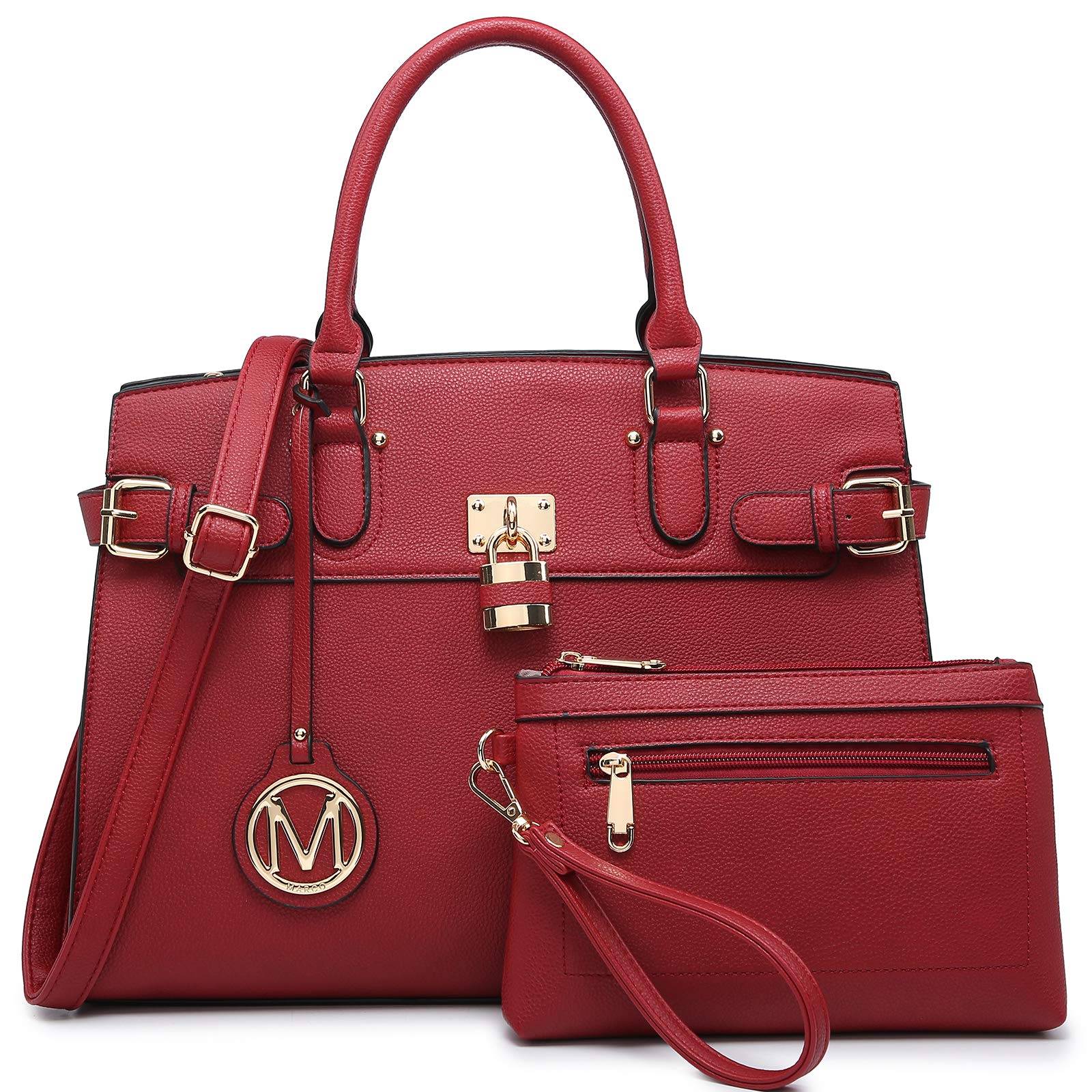 MKP Women's Fashion Satchel Handbag - Top Handle Tote Shoulder Bag for Work & Daily Use with Matching Wristlet Wallet | Perfect for Office, Travel & Shopping