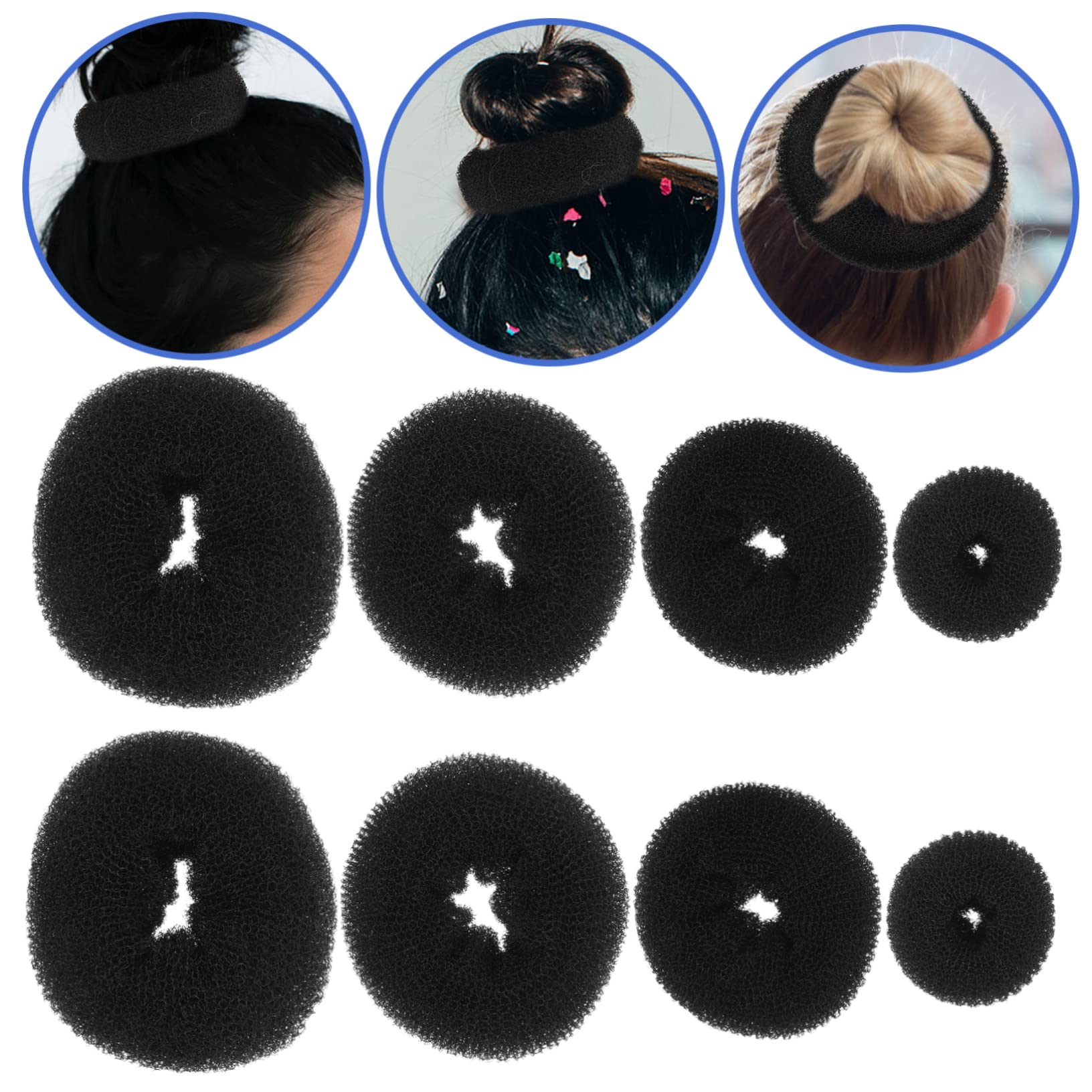 Beautifu Hair Bun Shaper Set - Women's Bun Maker & Hair Donut Clips for Small Buns - Perfect for Updos, Ponytails & Everyday Hairstyles