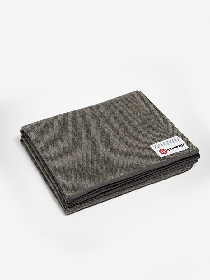 Manduka Recycled Eco Twill Wool Blanket - Sustainable & Soft Throw Blanket for Yoga, Meditation & Cozy Home Decor - Perfect for Living Room, Bedroom & Outdoor Use