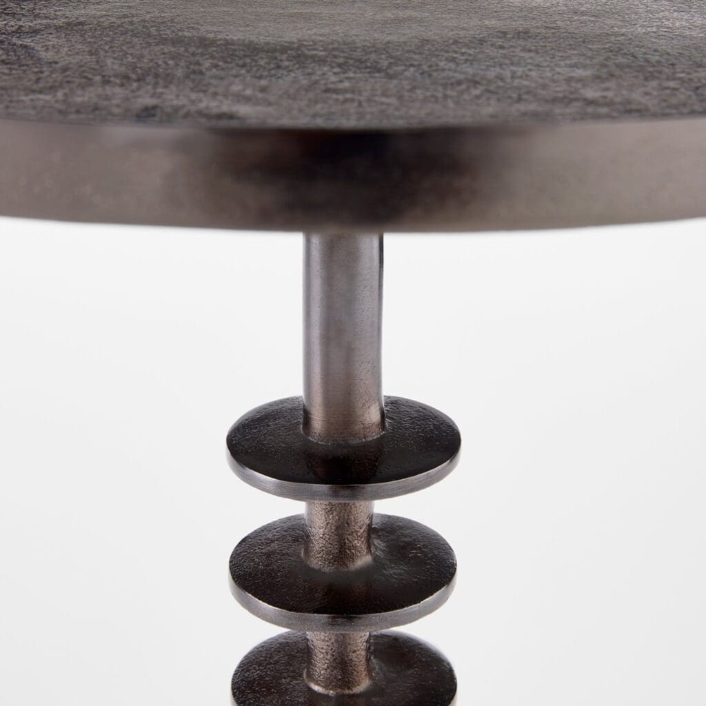 Cyan Design 11660 Jetson Accent Table - Blackened Nickel Finish - Modern Side Table for Living Room, Bedroom & Office Decor