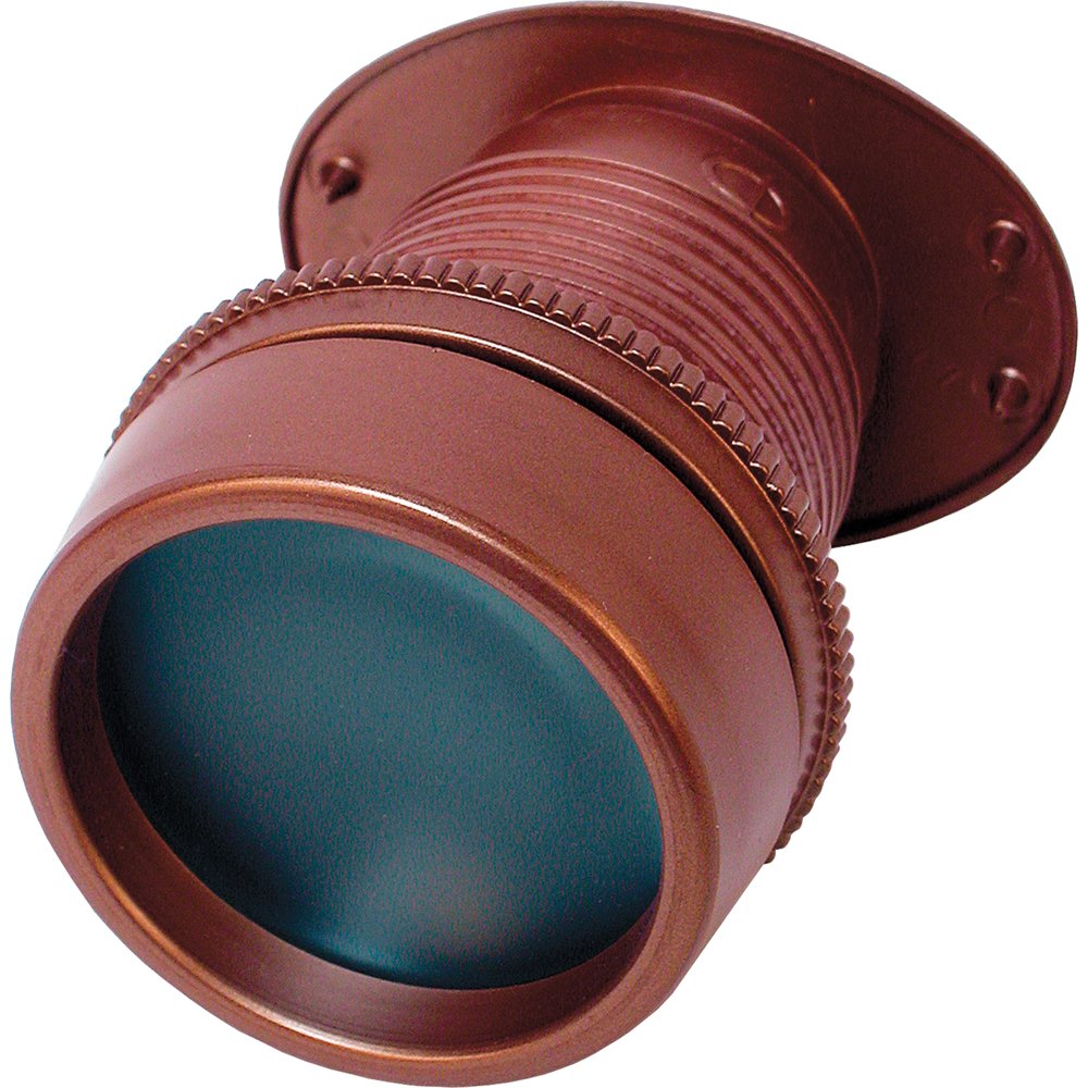 Prime-Line U 9916 Bronze High-Impact Plastic Giant Screen Door Viewer - Single Pack - Peephole for Front Doors, Security Viewer for Apartments & Homes