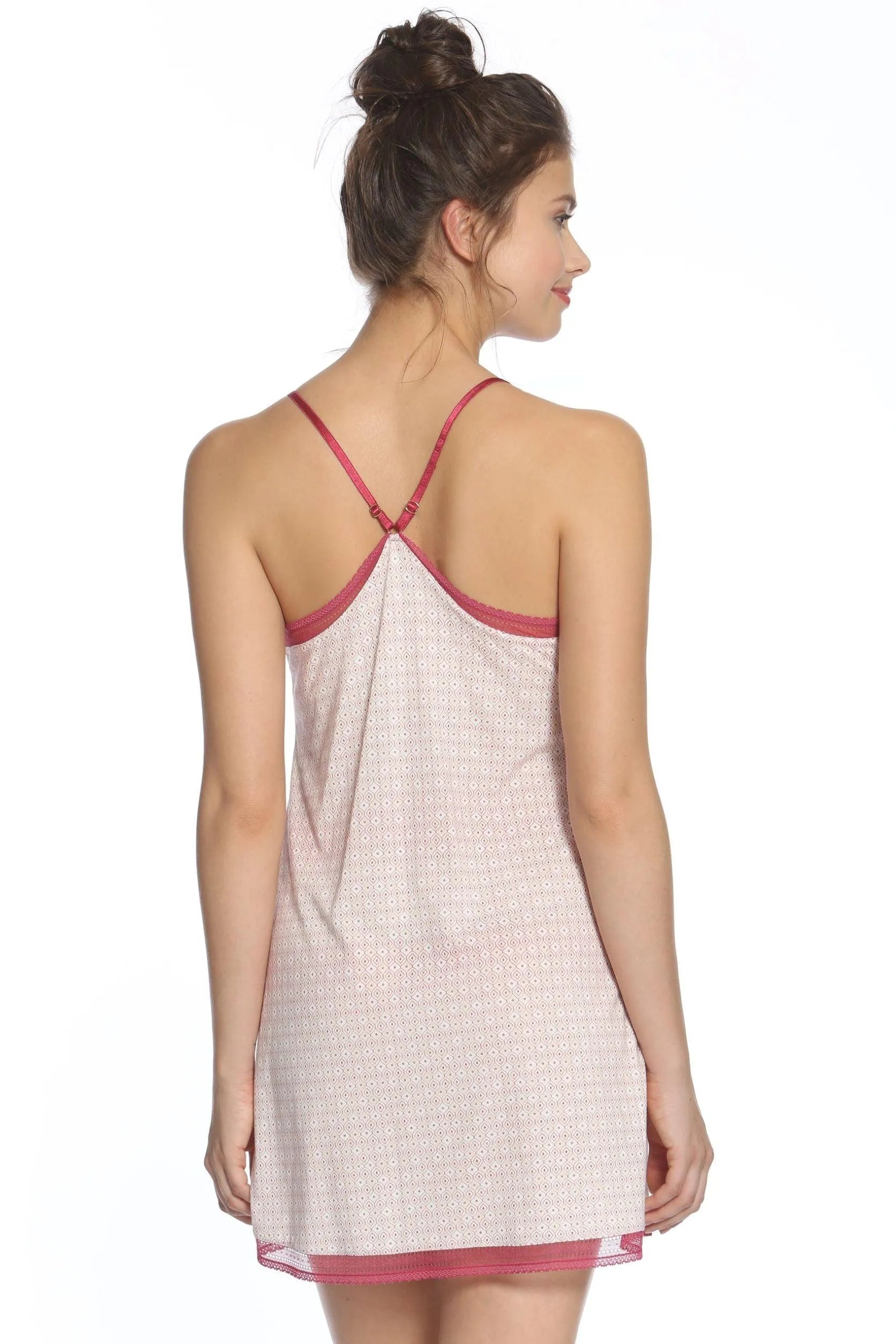 Bridgette Racerback Chemise - Women's Sexy Lace Nightgown & Sleepwear - Perfect for Valentine's Day, Honeymoon & Romantic Nights