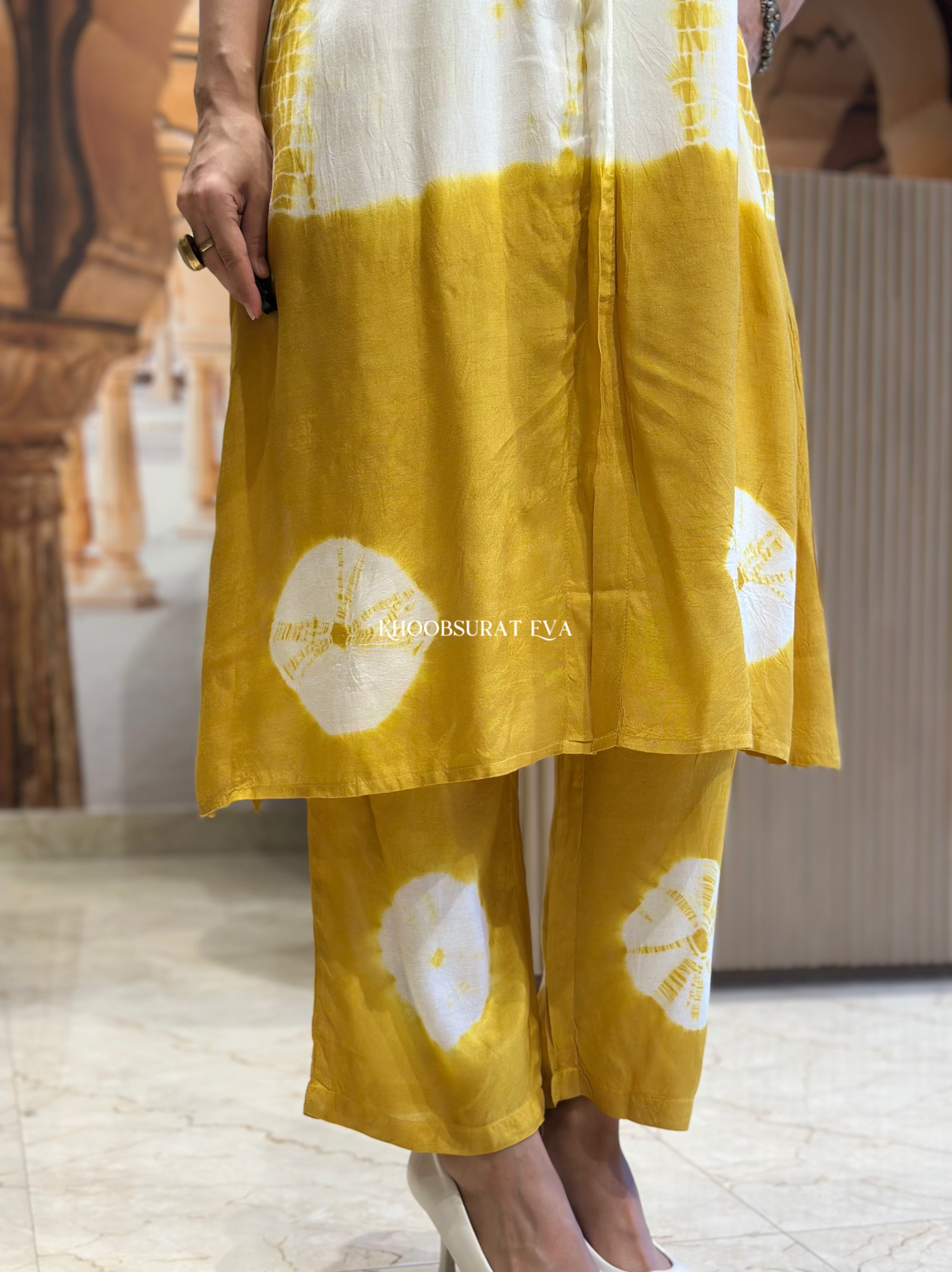 Stylish Touch Glow Yellow Kurta Set for Women - Traditional Indian Ethnic Wear for Festivals, Weddings & Special Occasions